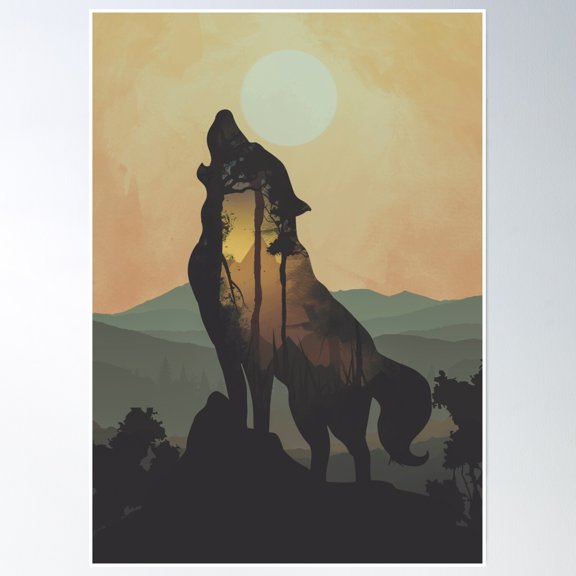 Wanderer Poster Wall Art, Modern Wall Decor, 8x12 UNFRAMED
