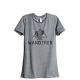thumbnail image 1 of Wanderer Women's Fashion Relaxed T-Shirt Tee Heather Gray Large, 1 of 3