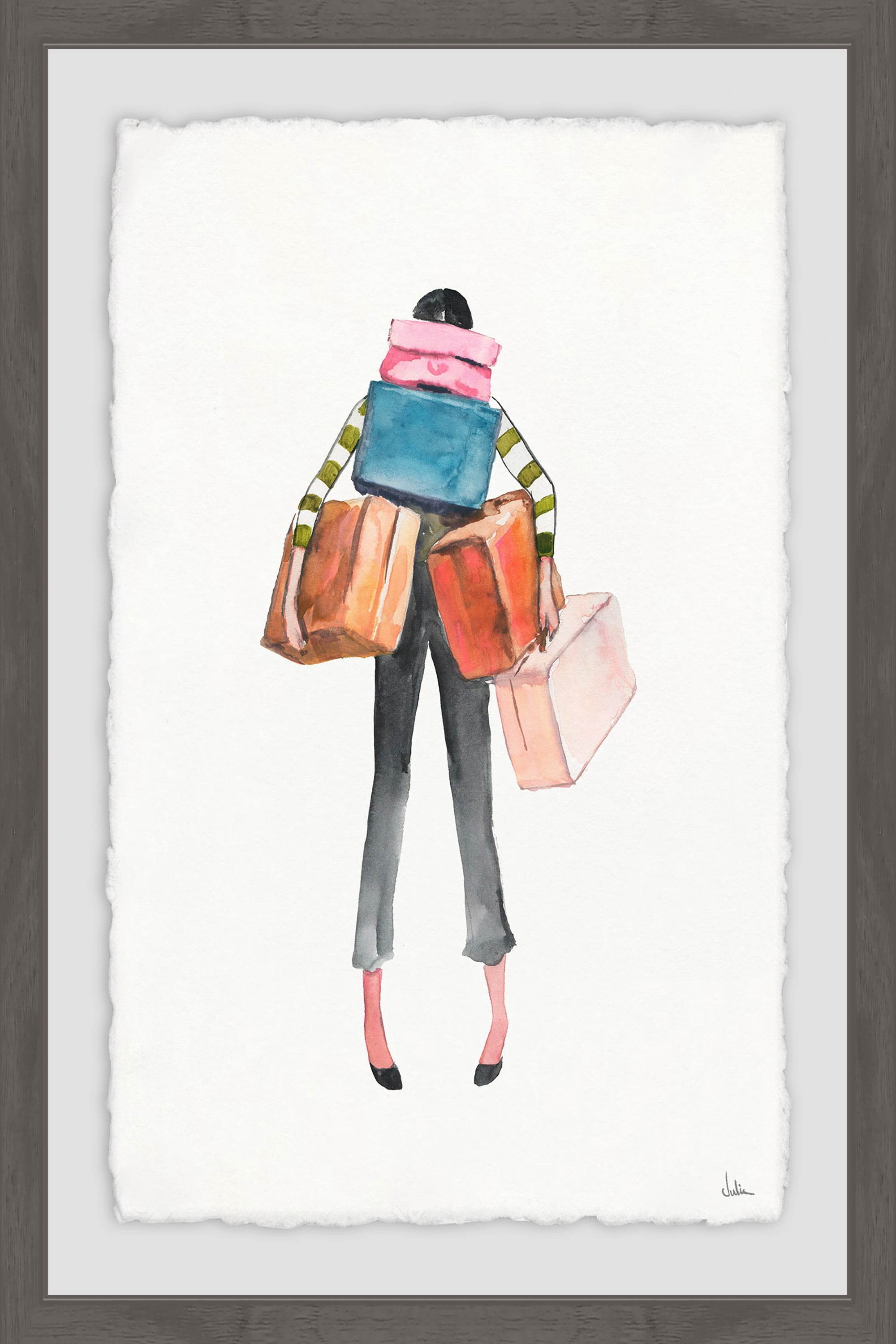Wandering Framed Painting Print