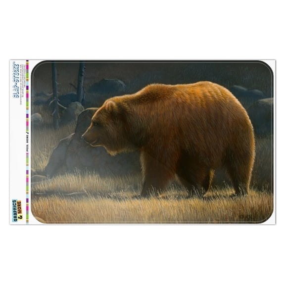 Wandering Grizzly Bear Home Business Office Sign