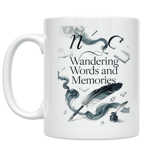 Wandering Words and Memories - Writing Enthusiast - 11 oz Ceramic Coffee Mug