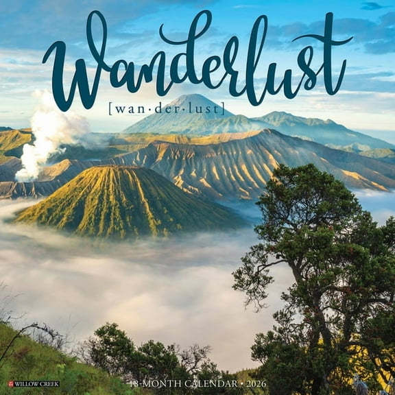 Wanderlust 2026 Wall Calendar, (Paperback)