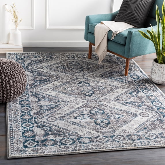 Wanderlust Aqua 9' x 12'3" Global Rectangle Area Rug