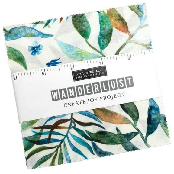 Wanderlust Charm Pack by Create Joy Project; 42 - 5" Precut Fabric Quilt Squares