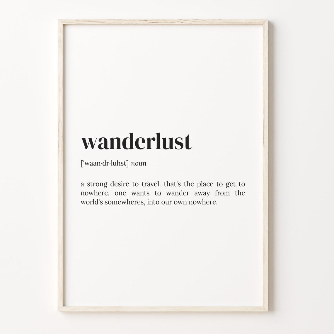 Wanderlust Definition Inspirational