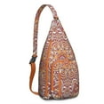 thumbnail image 1 of Wanderlust Mandala Sling Backpack&nbsp;- Global Tribal Patterns, Water-Resistant Anti-Theft Design, 1 of 1