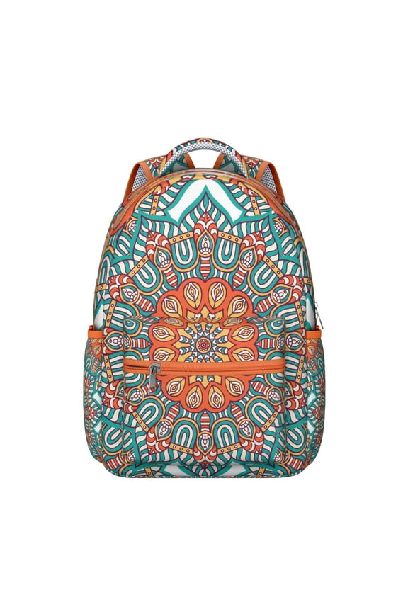 Wanderlust Mantra Backpack - Travel-Friendly Bookbag for Students Abroad, RFID Blocking Pocket, Adventurous Gift for Travelers