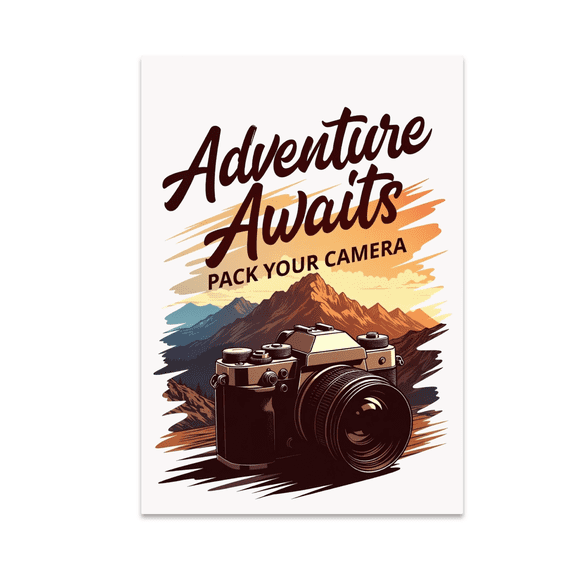 Wanderlust Photography Decor - Photography Enthusiast - 13x19 Poster Print