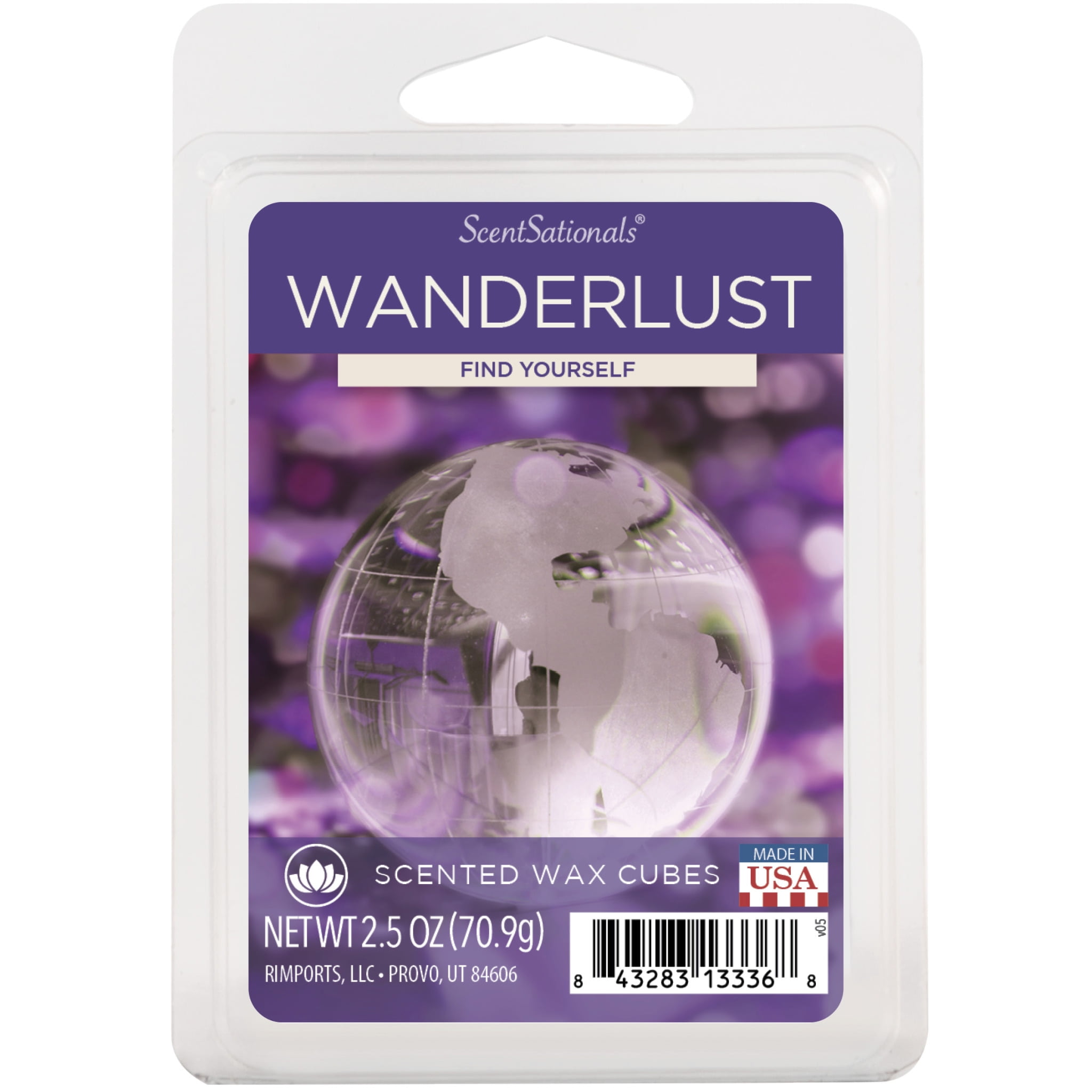 Wanderlust Scented Wax Melts, ScentSationals, 2.5 oz (1-Pack)
