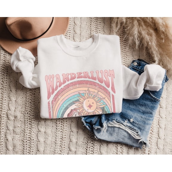 Wanderlust T-Shirt, Travel Lover T-Shirt, Explore T-Shirt, Boho Crewneck Desert T-Shirt, G