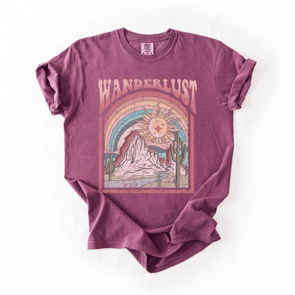 Wanderlust Tee Adventure Tee Travel Lover Gift Boho Summer TeeShirt Retro Nature Lover Shi