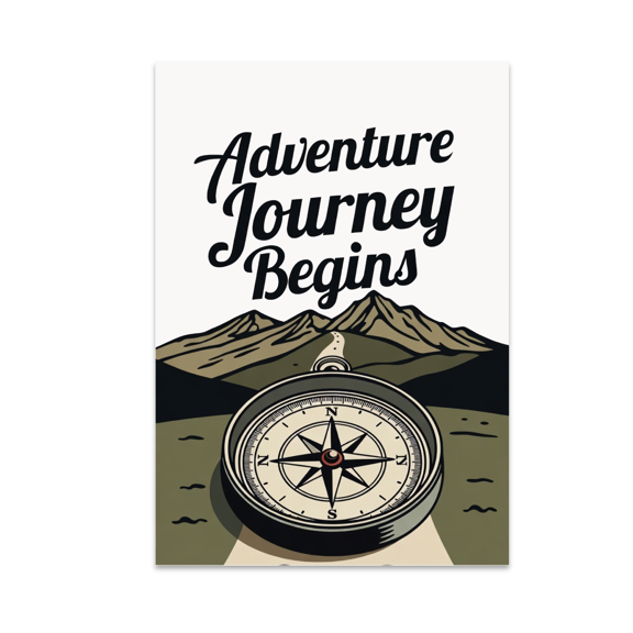 Wanderlust Wall Art - Adventure Enthusiast - 13x19 Poster Print