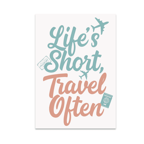 Wanderlust Wall Art - Travel Enthusiast - 13x19 Poster Print