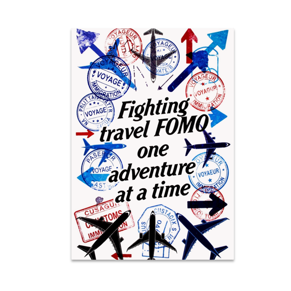 Wanderlust Wall Decor - Travel Enthusiast - 13x19 Glossy Poster Print