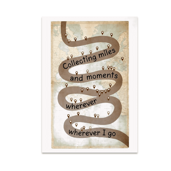 Wanderlust Wall Decor - Travel Enthusiast - 13x19 Poster Print
