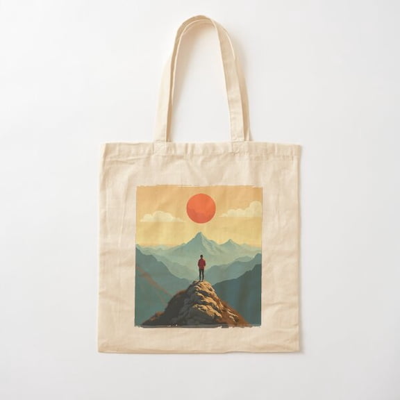 Wanderlust Warrior Cotton Tote Bag Canvas Tote Bag, Family Gift For Mother, Her