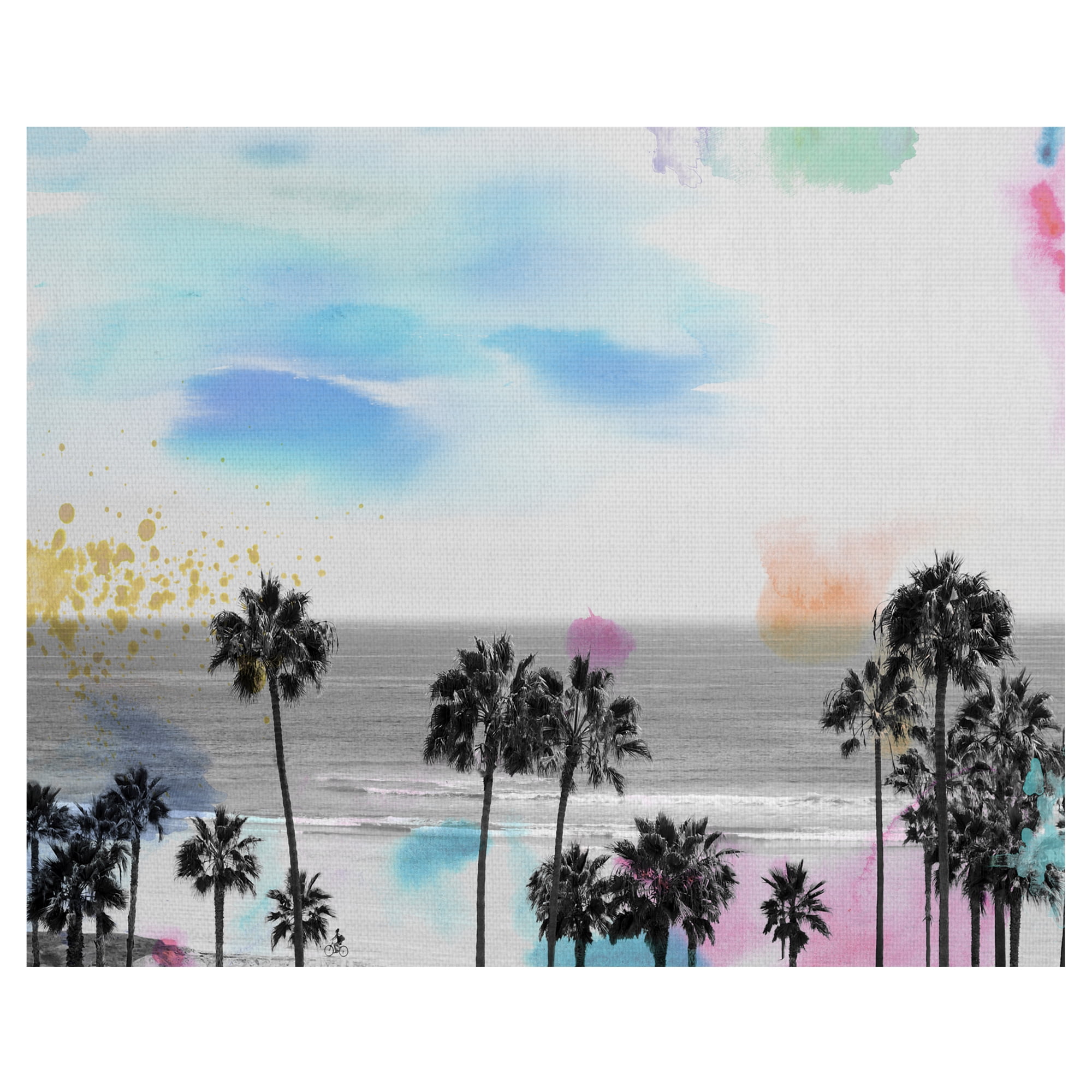 Wanderlust by Chuck Brody Colorful Palm Tree Photo Canvas Art