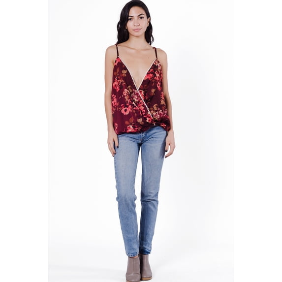 Wanderlux Women's Solana Adjustable Spaghetti Strap Wrap Top
