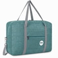 thumbnail image 1 of WANDF Personal Item Bag 18x14x8 Carry on Luggage Airline Approved,Foldable Travel Duffle Bag with Shoulder Strap,Underseat Packable 25L Weekend Bag for Women Men(Light Green), 1 of 8