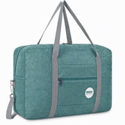 Personal Item Bag 18x14x8 Carry on Luggage Airline Approved,Foldable Travel Duffle Bag with Shoulder Strap,Underseat Packable 25L Weekend Bag for Women Men(Ligh