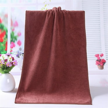 Wanfds Premium Bath Towel, 29x13 inch， 100% Cotton Terry Towels for Bathroom, Quick Dry, Highly Absorbent, Soft Feel, for Shower, Pool, Spa, Gym, Hand Towel for Daily Use(Coffee)