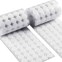 Wanfds Self Adhesive Dots, Strong Adhesive 500pcs(250 Pairs) 0.59" Sticky Back Nylon Dots, Hook & Loop Dots with Waterproof Sticky Glue Tapes, Very Suitable for Classroom, Office, Home(White）