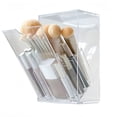 thumbnail image 1 of Wanfoou 1 Pcs Makeup Brush Holder Organizer with Lid，Tilt Open Cosmetic Make Up Brushes Case with 17 Slots for Vanity Bathroom Countertop, 1 of 5
