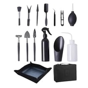 Wanfoou 15 Pcs Succulent Plant Tools Kit, Mini Gardening Set with Potting Tarp Mat And Storage Bag - Transplanting Tools for Indoor/Outdoor Fairy Garden, repotting And Plant Care