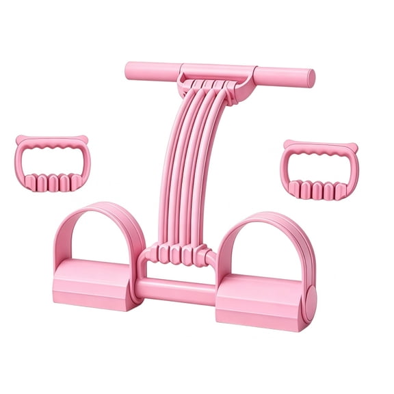 Wanfoou 3-in-1 Adjustable Pedal Resistance BandFull Body Latex Trainer with Detachable Handles for Abdomen, Waist,Arms And Hips,Foldable for Home Office Travel