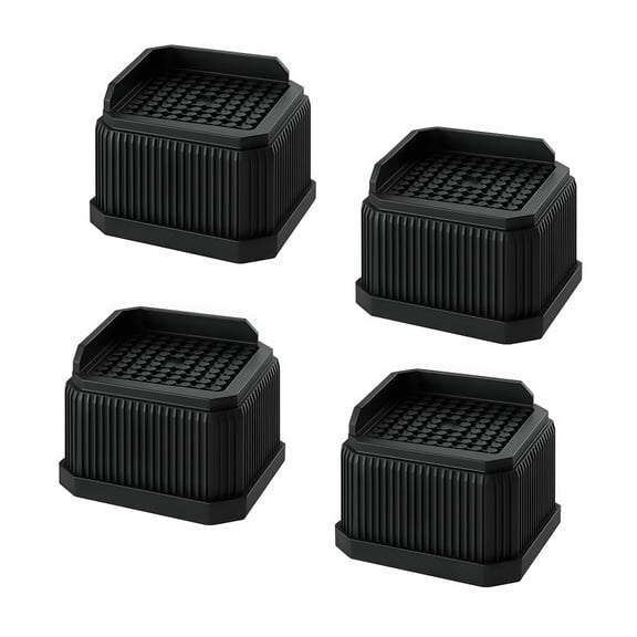 Wanfoou 4-Piece Stackable Treadmill Incline Riser Blocks–Height-Adjustable Walking Pad Risers with Non-Slip Rubber Pads for Home And Gym