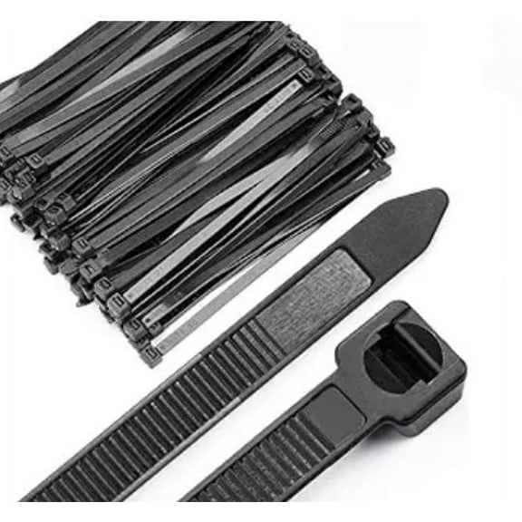 Wanfoou Cable ties 12 inch self-locking nylon zip ties(100pcs) black heavy duty ziptie, suitable for indoor and outdoor use in the company