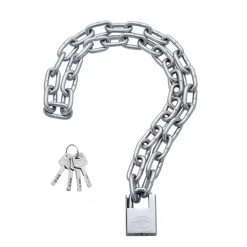 Wanfoou Security Chain Lock,Bike Chain Lock, Premium Case-Hardened ...