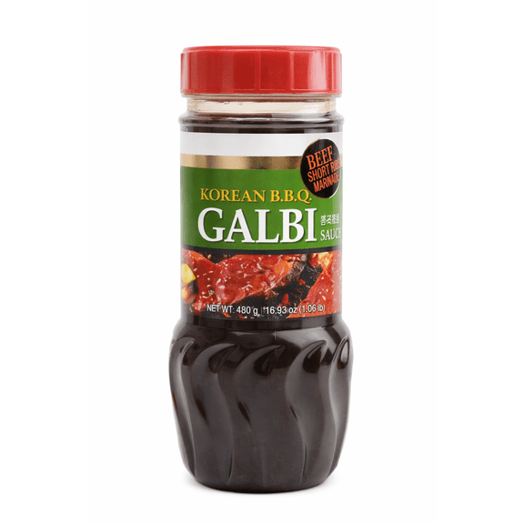 Wang Galbi Marinade, Simple and Easy to Cook, Savory, Sweet and Smoky, Korean BBQ Sauce, Kalbi Marinade, 16.93 Ounce