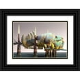 thumbnail image 1 of Wang, John 24x17 Black Ornate Wood Framed with Double Matting Museum Art Print Titled - Fantatown III, 1 of 4
