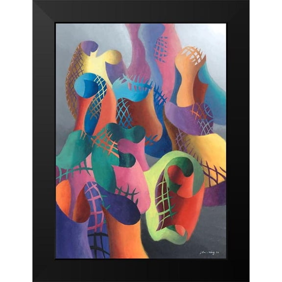 Wang, John Z. 11x14 Black Modern Framed Museum Art Print Titled - Zillusion VIII