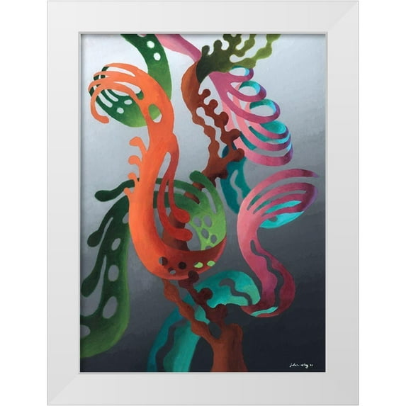 Wang, John Z. 11x14 White Modern Wood Framed Museum Art Print Titled - Zillusion IV