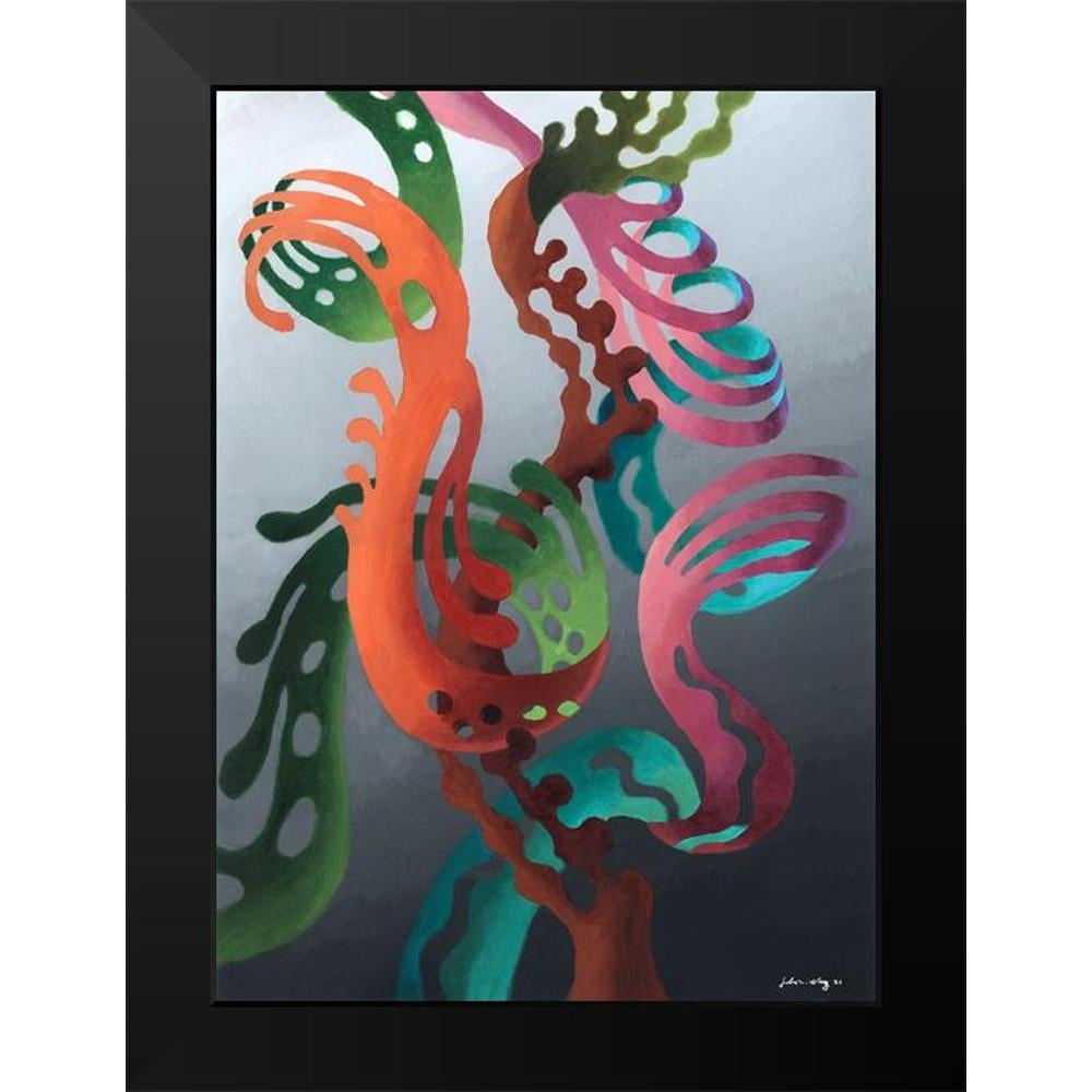 Wang, John Z. 14x18 Black Ornate Wood Framed with Double Matting