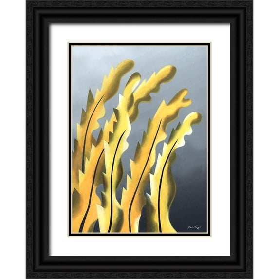 Wang, John Z. 14x18 Black Ornate Wood Framed with Double Matting Museum Art Print Titled - Zillusion VI