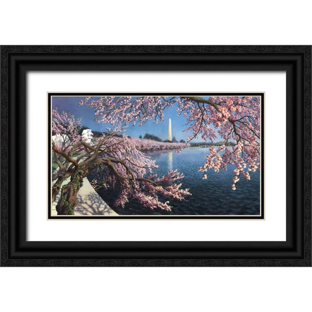 Wang, John Z. 32x20 White Modern Wood Framed Museum Art Print