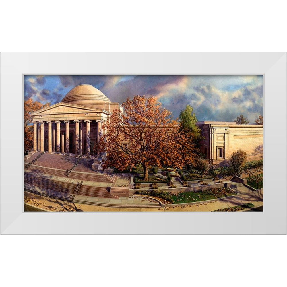 Wang, John Z. 18x12 White Modern Wood Framed Museum Art Print