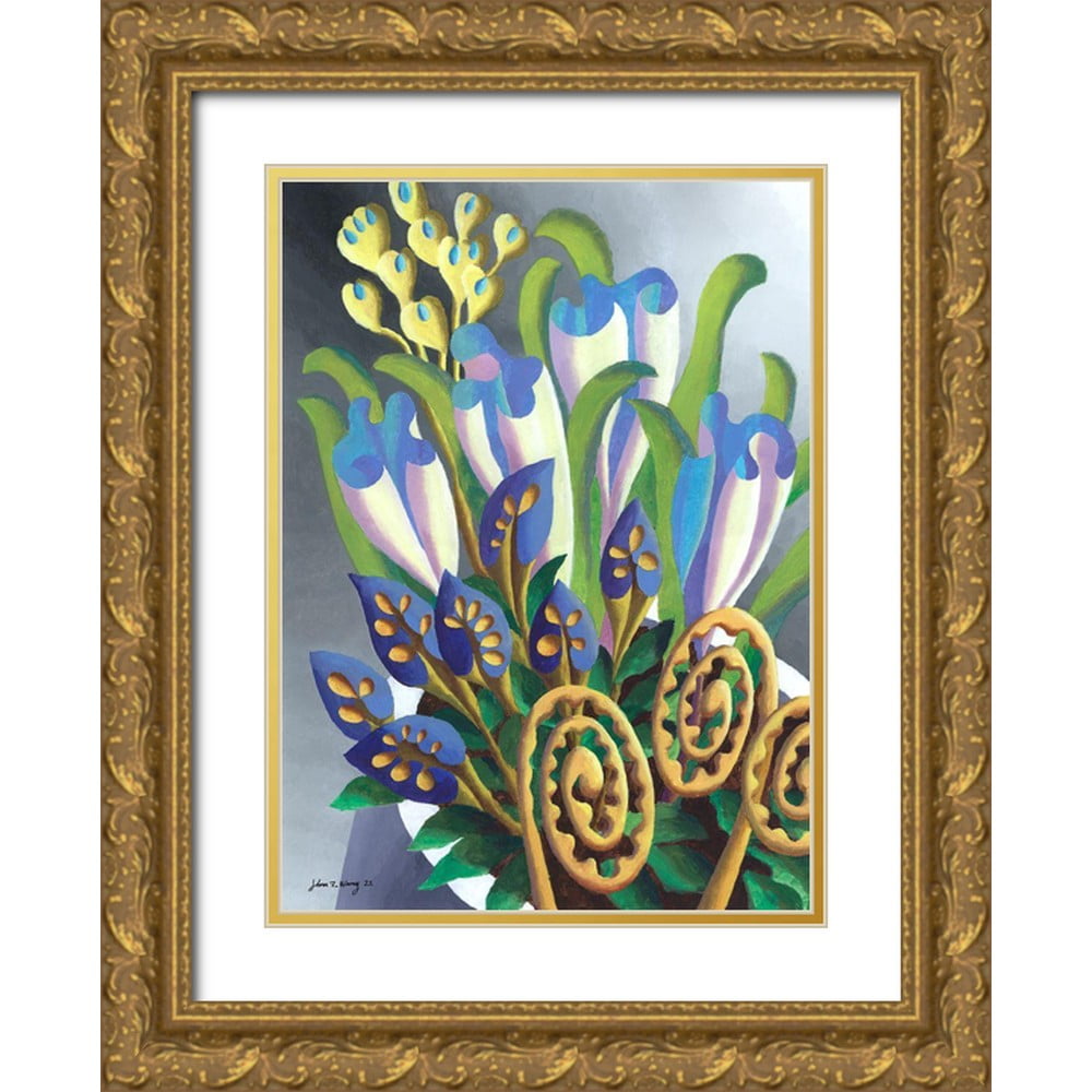 John Wangページ Wang, John Z. 24x32 Gold Ornate Wood Framed with Double Matting