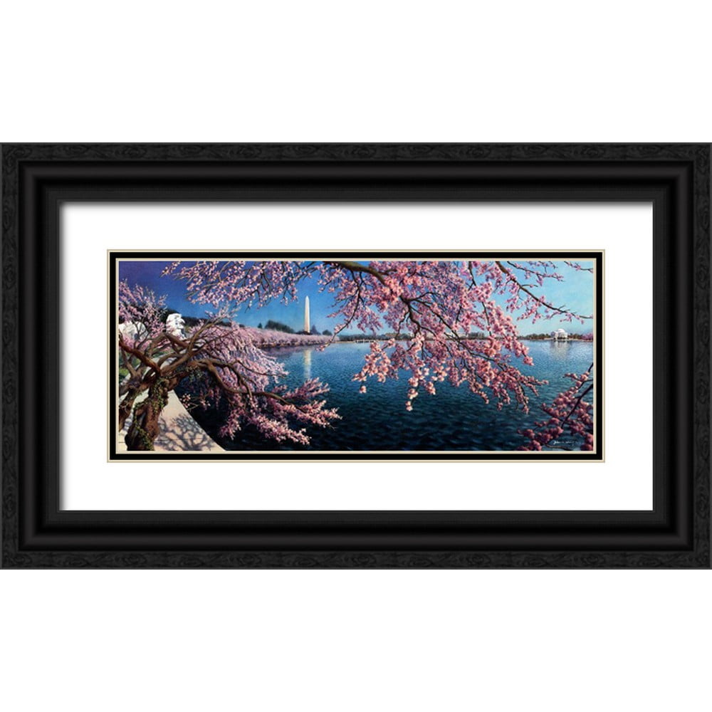 Wang, John Z. 32x15 Gold Ornate Wood Framed with Double Matting