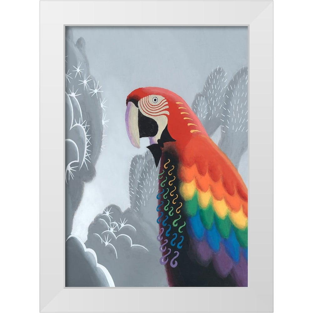 Wang, John Z. 24x32 White Modern Wood Framed Museum Art Print