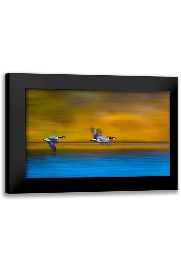 Wang, Kevin 14x10 Black Modern Framed Museum Art Print Titled - Mom-Dad-Wait For Me!