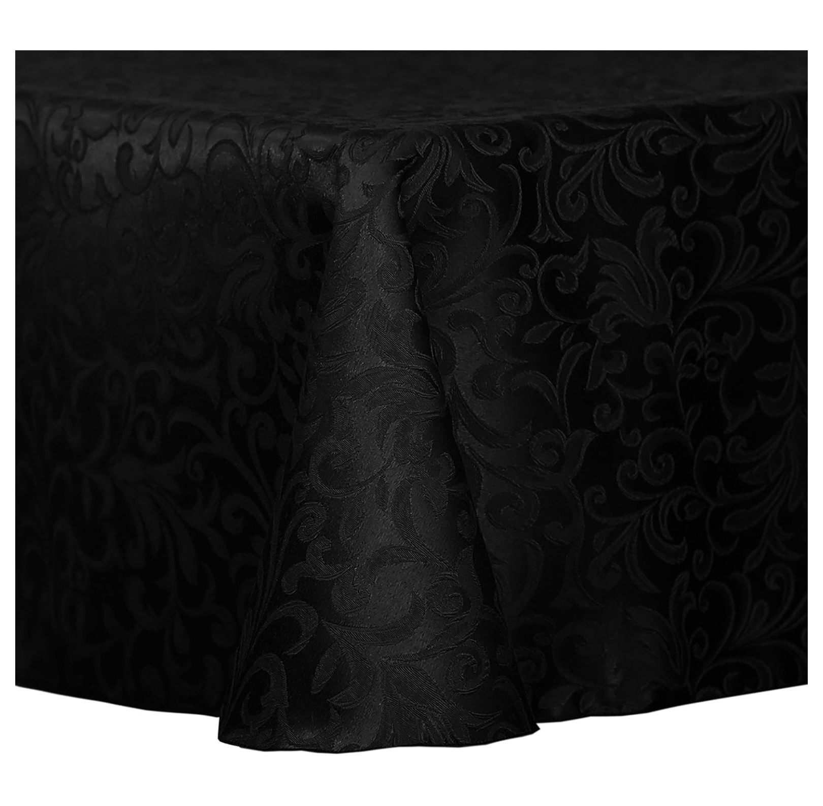 Wang Lin Jun 2 Pack Damask Somerset 70 x 104Inch Oval Tablecloth