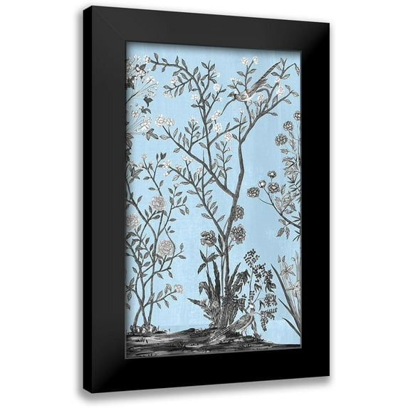 Wang, Melissa 10x14 Black Modern Framed Museum Art Print Titled - Tree of Life Chinoi III
