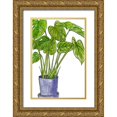 thumbnail image 1 of Wang, Melissa 11x14 Gold Ornate Wood Framed with Double Matting Museum Art Print Titled - Potted Jungle III, 1 of 4