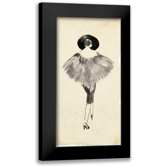 Wang, Melissa 11x18 Black Modern Framed Museum Art Print Titled - Fashion Glimpse III