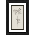 thumbnail image 1 of Wang, Melissa 11x18 Black Ornate Wood Framed with Double Matting Museum Art Print Titled - Nature with Bird III, 1 of 4