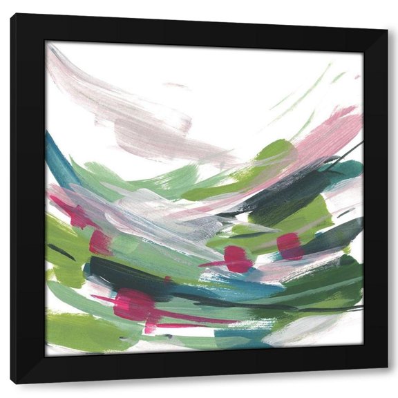 Melissa Wang 12x12 Black Modern Wood Framed Wall Art Titled - Color Limited III